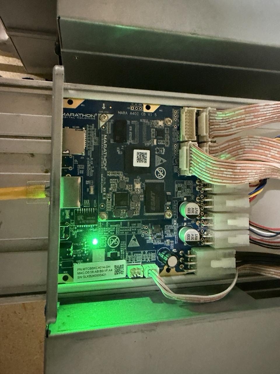 Control board under live diagnosis