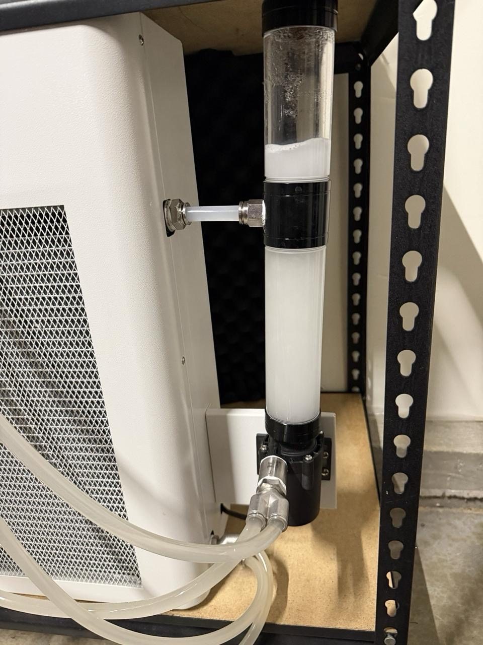 Inline coolant filtration on the chiller loop